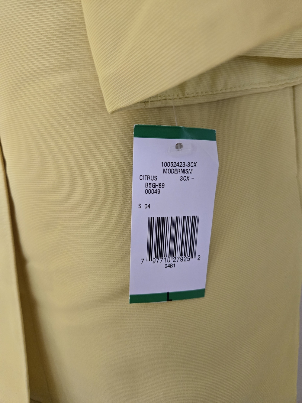 Nine West Bright Yellow Draped Trench Coat - Picture 4 of 9